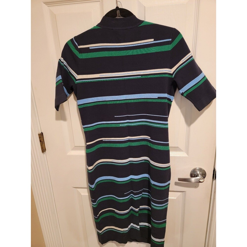 Grey By Jason Wu, Multi Stripe Knit Midi Dress S - image 4